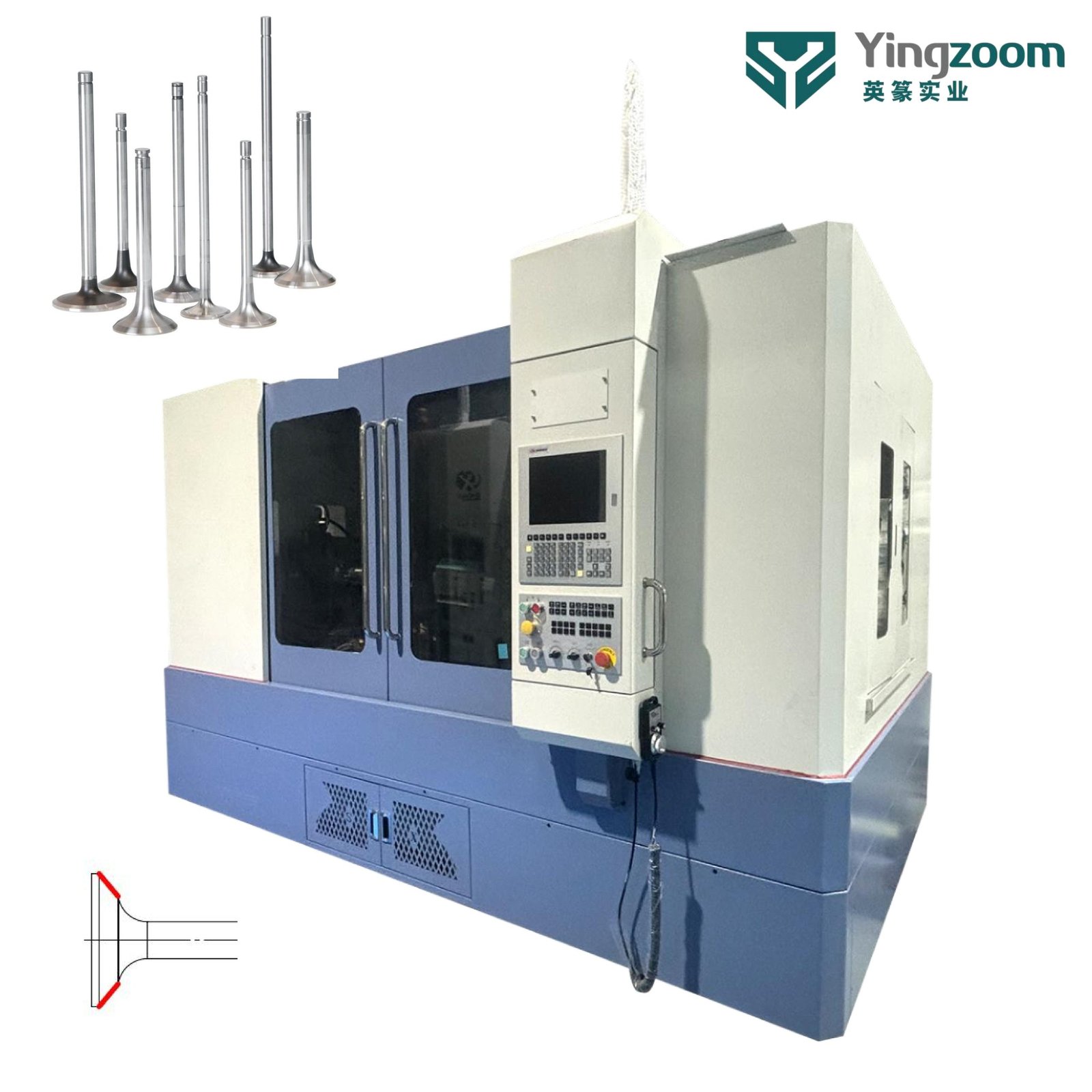 Automatic Car Spare Parts Exhaust Valve Precision Cone Grinding Machine