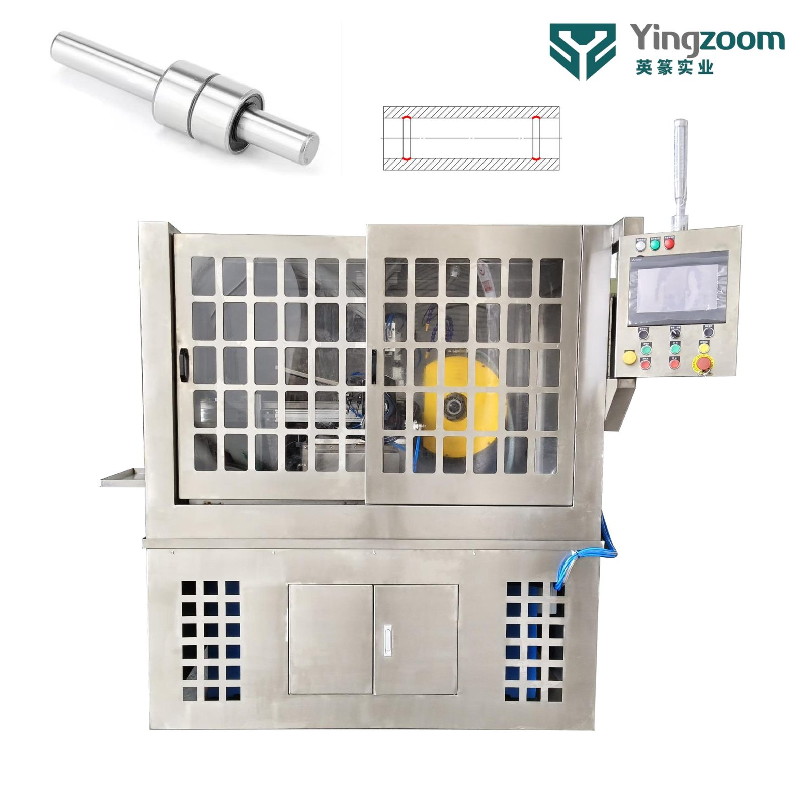 Automatic Water Pump Bearing Outer Ring Double Groove Superfinishing Machine
