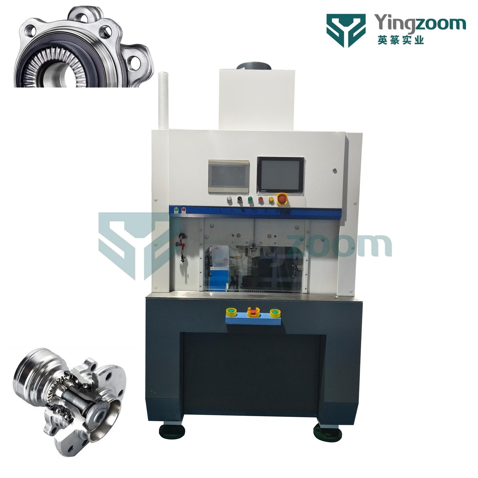 Gen 3 Hub Unit Bearing Semi-Automatic End Spline Rotary Rolling Riveting Machine