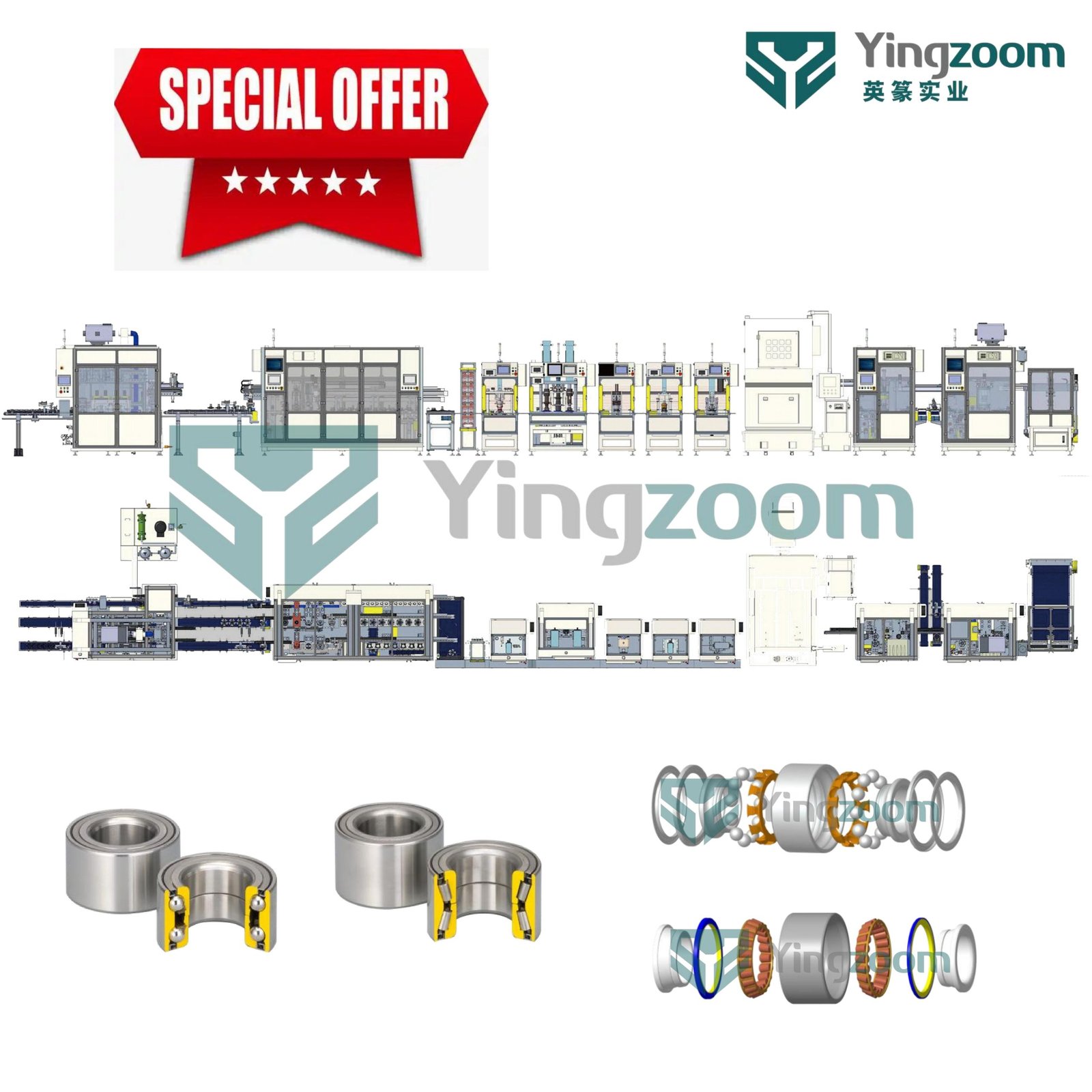 Semi-Automatic Gen 1 Wheel HUB Bearing Unit Assembly Line